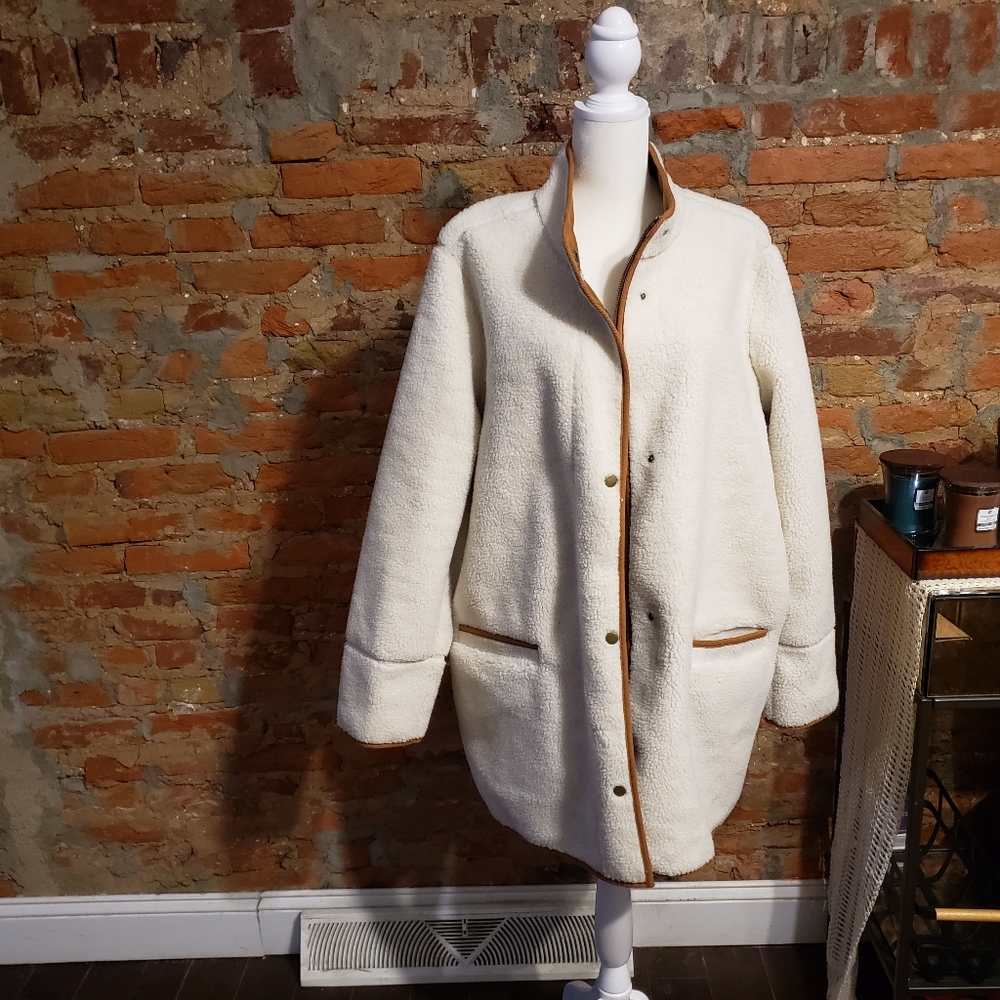 Sherpa and faux suede Jacket